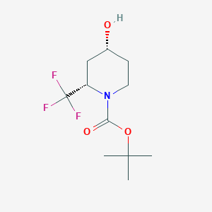 (2S,4R)-rel-tert-butyl 4-hydroxy-2-(trifluoromethyl)piperidine-1-carboxylate