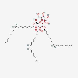 [(2R,3R,4S,5R,6R)-6-[(2R,3S,4S,5R)-3,4-dihydroxy-2,5-bis(hydroxymethyl)oxolan-2-yl]oxy-2-(hydroxymethyl)-4,5-bis[[(Z)-octadec-9-enoyl]oxy]oxan-3-yl] (Z)-octadec-9-enoate