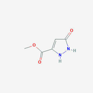 molecular formula C5H6N2O3 B1311142 5-羟基-1H-吡唑-3-羧酸甲酯 CAS No. 1018446-60-0