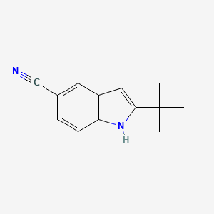 molecular formula C13H14N2 B1311145 2-叔丁基-1H-吲哚-5-腈 CAS No. 900640-47-3