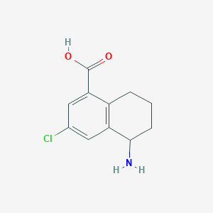 5-Amino-3-chloro-5,6,7,8-tetrahydronaphthalene-1-carboxylic acid hydrochloride