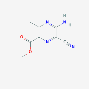 Ethyl 5-amino-6-cyano-3-methyl-2-pyrazinecarboxylate