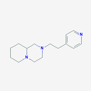 molecular formula C15H23N3 B13111506 2-(2-(pyridin-4-yl)ethyl)octahydro-1H-pyrido[1,2-a]pyrazine CAS No. 88327-78-0