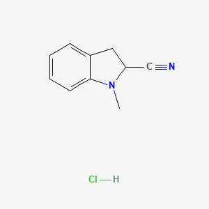 1-Methylindoline-2-carbonitrile hydrochloride