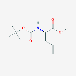 molecular formula C11H19NO4 B1311157 (S)-甲基 2-((叔丁氧羰基)氨基)戊-4-烯酸酯 CAS No. 89985-87-5