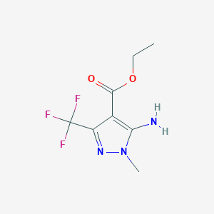 molecular formula C8H10F3N3O2 B1311158 5-氨基-1-甲基-3-(三氟甲基)-1H-吡唑-4-甲酸乙酯 CAS No. 317806-48-7