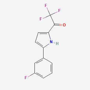 2,2,2-Trifluoro-1-(5-(3-fluorophenyl)-1H-pyrrol-2-yl)ethanone