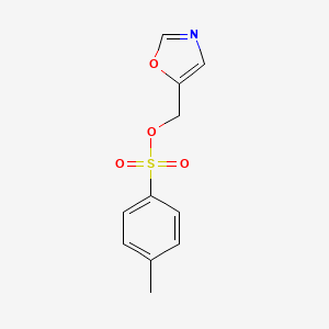 molecular formula C11H11NO4S B13111711 Oxazol-5-ylmethyl4-methylbenzenesulfonate 