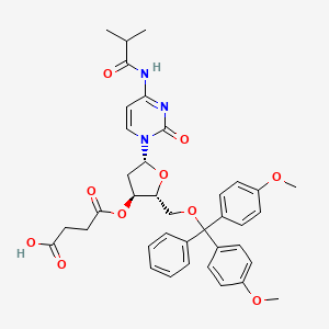 4-(((2R,3S,5R)-2-((Bis(4-methoxyphenyl)(phenyl)methoxy)methyl)-5-(4-isobutyramido-2-oxopyrimidin-1(2H)-yl)tetrahydrofuran-3-yl)oxy)-4-oxobutanoic acid