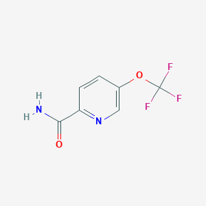 molecular formula C7H5F3N2O2 B13111733 5-(Trifluoromethoxy)picolinamide 