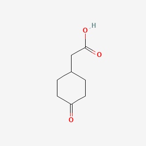 molecular formula C8H12O3 B1311175 2-(4-氧代环己基)乙酸 CAS No. 52263-23-7