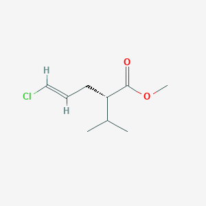 B1311177 methyl (E,2S)-5-chloro-2-propan-2-ylpent-4-enoate CAS No. 387353-77-7