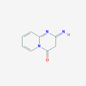 molecular formula C8H7N3O B13111775 2-Imino-2H-pyrido[1,2-a]pyrimidin-4(3H)-one 