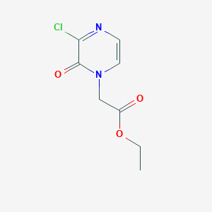 molecular formula C8H9ClN2O3 B1311178 2-(3-氯-2-氧代吡嗪-1(2H)-基)乙酸乙酯 CAS No. 1194374-11-2