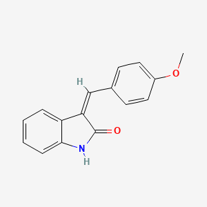 molecular formula C16H13NO2 B13111785 (3Z)-3-[(4-methoxyphenyl)methylidene]-1H-indol-2-one 