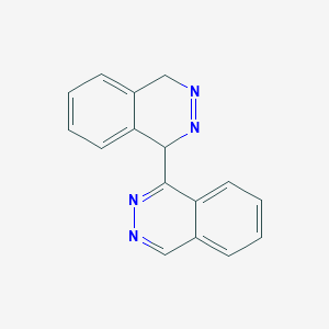 molecular formula C16H12N4 B13111796 1,4-Dihydro-1,1'-biphthalazine CAS No. 62399-06-8