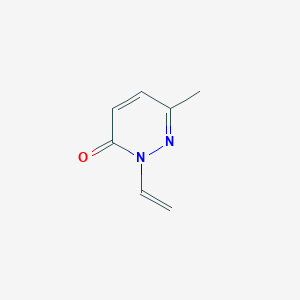 molecular formula C7H8N2O B13111806 2-Ethenyl-6-methylpyridazin-3(2H)-one CAS No. 50862-92-5