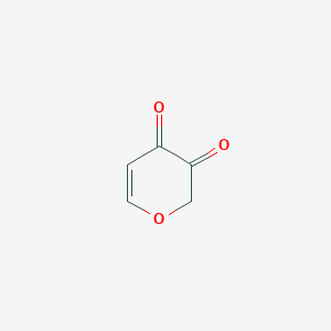 molecular formula C5H4O3 B13111809 2H-Pyran-3,4-dione CAS No. 76031-43-1