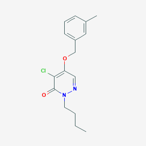 2-butyl-4-chloro-5-((3-methylbenzyl)oxy)pyridazin-3(2H)-one