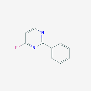 molecular formula C10H7FN2 B13111827 4-Fluoro-2-phenylpyrimidine CAS No. 51421-91-1