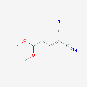 molecular formula C9H12N2O2 B1311184 4,4-Dicyano-3-methyl-3-butenal dimethyl acetal CAS No. 410547-37-4