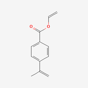 molecular formula C12H12O2 B13111863 Benzoicacid,4-(1-methylethenyl)-,ethenylester 