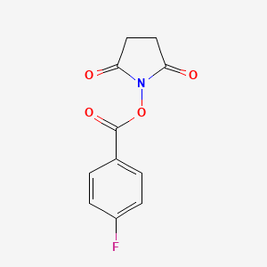 molecular formula C11H8FNO4 B1311189 2,5-Dioxopyrrolidin-1-yl 4-fluorobenzoate CAS No. 66134-67-6