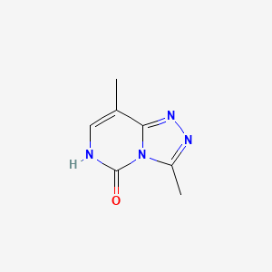 molecular formula C7H8N4O B13111912 3,8-Dimethyl-[1,2,4]triazolo[4,3-c]pyrimidin-5-ol 