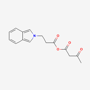 molecular formula C15H15NO4 B13111947 3-(2H-Isoindol-2-yl)propanoic3-oxobutanoicanhydride 