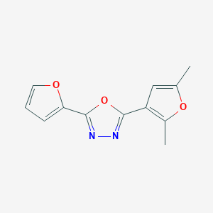 2-(2,5-Dimethylfuran-3-yl)-5-(furan-2-yl)-1,3,4-oxadiazole