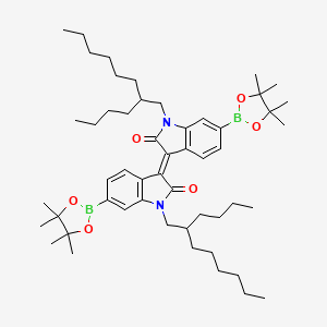 (3E)-1-(2-butyloctyl)-3-[1-(2-butyloctyl)-2-oxo-6-(4,4,5,5-tetramethyl-1,3,2-dioxaborolan-2-yl)indol-3-ylidene]-6-(4,4,5,5-tetramethyl-1,3,2-dioxaborolan-2-yl)indol-2-one