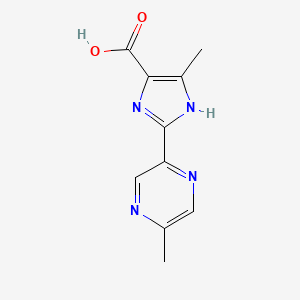 4-Methyl-2-(5-methylpyrazin-2-yl)-1H-imidazole-5-carboxylic acid