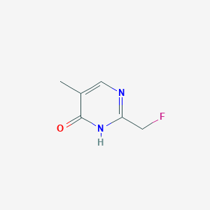 molecular formula C6H7FN2O B13112021 2-(Fluoromethyl)-5-methylpyrimidin-4(3H)-one 