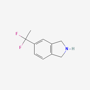 molecular formula C10H11F2N B13112036 5-(1,1-Difluoroethyl)isoindoline 