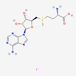 molecular formula C15H23IN6O5S B1311206 5'-[[(3S)-3-Amino-3-carboxypropyl]methylsulfonio]-5'-deoxy-Adenosine iodide CAS No. 3493-13-8