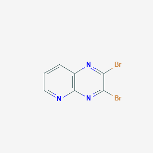 molecular formula C7H3Br2N3 B13112071 2,3-Dibromopyrido[2,3-b]pyrazine 