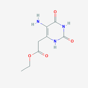 Ethyl 2-(5-amino-2,6-dioxo-1,2,3,6-tetrahydropyrimidin-4-yl)acetate