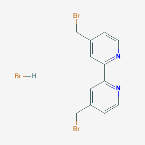 molecular formula C12H11Br3N2 B13112189 4,4'-Bis(bromomethyl)-2,2'-bipyridine hydrobromide 