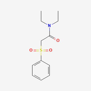 molecular formula C12H17NO3S B1311220 2-(benzenesulfonyl)-N,N-diethylacetamide CAS No. 163019-28-1