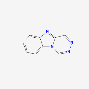 molecular formula C9H6N4 B13112211 [1,2,4]Triazino[4,5-a]benzimidazole CAS No. 21829-78-7