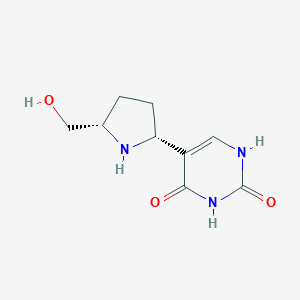 5-((2R,5S)-5-(Hydroxymethyl)pyrrolidin-2-yl)pyrimidine-2,4(1H,3H)-dione