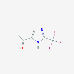 Ethanone, 1-[2-(trifluoromethyl)-1H-imidazol-5-yl]-