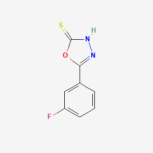 molecular formula C8H5FN2OS B1311226 5-(3-氟苯基)-1,3,4-噁二唑-2-硫醇 CAS No. 203268-63-7