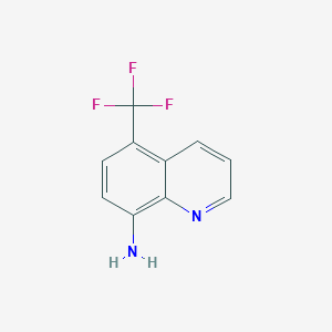 molecular formula C10H7F3N2 B1311227 5-(Trifluoromethyl)quinolin-8-amine CAS No. 483-69-2