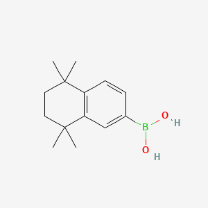 molecular formula C14H21BO2 B1311230 (5,5,8,8-四甲基-5,6,7,8-四氢萘-2-基)硼酸 CAS No. 169126-63-0