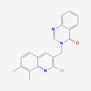 3-((2-Chloro-7,8-dimethylquinolin-3-yl)methyl)quinazolin-4(3H)-one