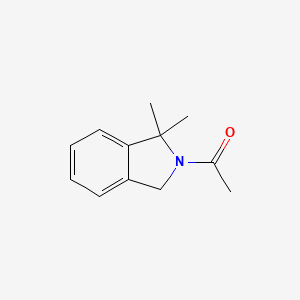 molecular formula C12H15NO B13112425 1-(1,1-Dimethylisoindolin-2-yl)ethanone 