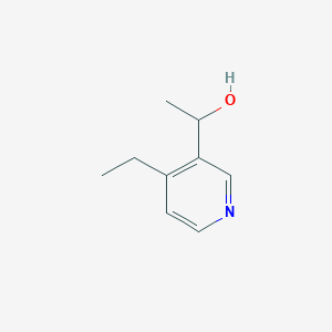 molecular formula C9H13NO B13112446 1-(4-Ethylpyridin-3-yl)ethanol 