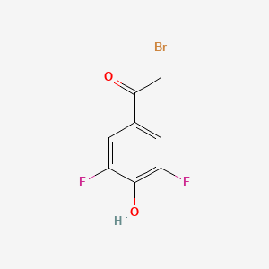 molecular formula C8H5BrF2O2 B13112469 2-Bromo-1-(3,5-difluoro-4-hydroxyphenyl)ethan-1-one 