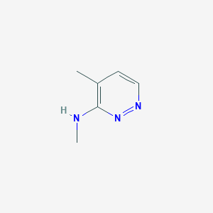 molecular formula C6H9N3 B13112478 N,4-Dimethylpyridazin-3-amine 